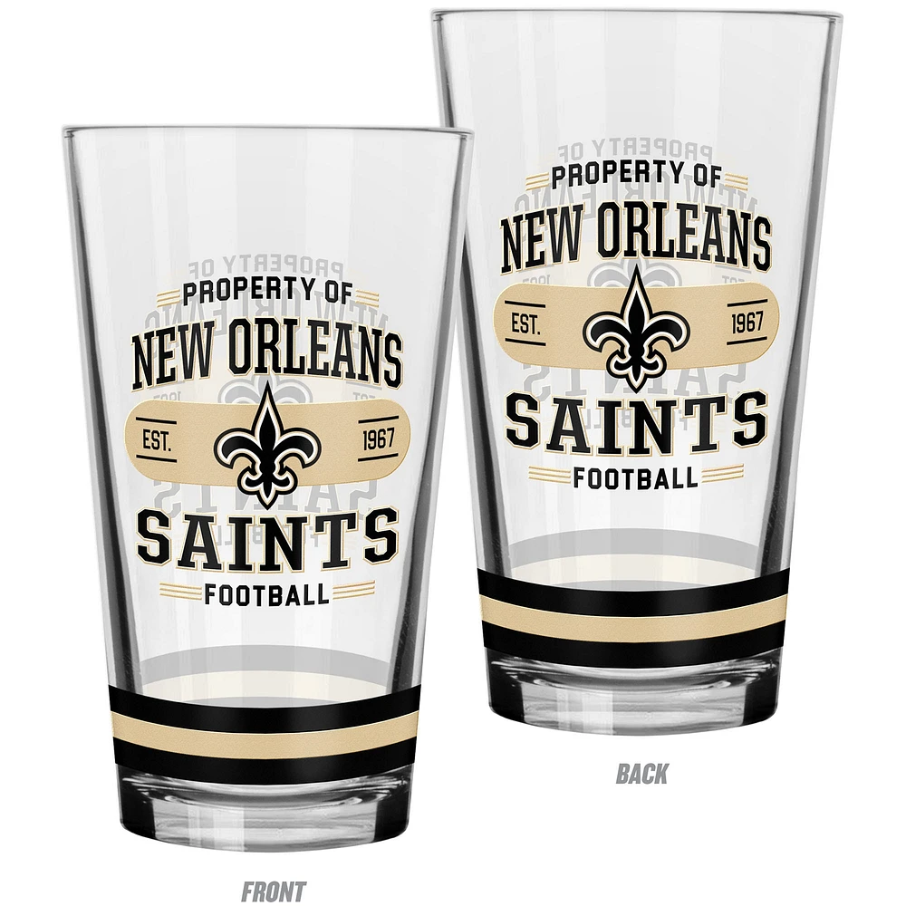 The Sports Vault New Orleans Saints 2-Piece Mixing Glass Set