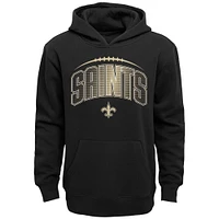 Toddler Black/Heather Gray New Orleans Saints Double-Up Pullover Hoodie & Pants Set