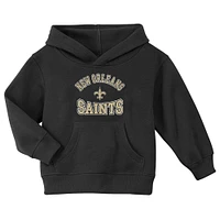 Toddler Black New Orleans Saints Home Town Pullover Fleece Hoodie