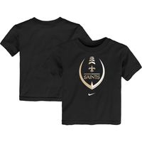 Toddler Nike Black New Orleans Saints Icon Wordmark - T-Shirt