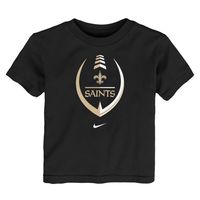 Toddler Nike Black New Orleans Saints Icon Wordmark - T-Shirt