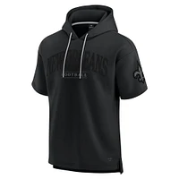 Sweat à capuche unisexe manches courtes Fanatics New Orleans Saints Elements Ready noir