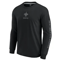 T-shirt unisexe à manches longues Fanatics New Orleans Saints Elements Strive noir