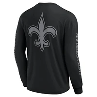 Unisex Fanatics  Black New Orleans Saints Elements Strive Long Sleeve T-Shirt