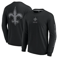 Unisex Fanatics  Black New Orleans Saints Elements Strive Long Sleeve T-Shirt