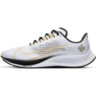 New Orleans Saints Nike Unisex Zoom Pegasus 37 Running Shoe - White