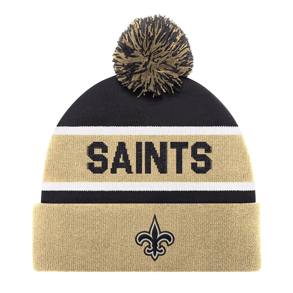 Unisex Starter Gold New Orleans Saints Cuffed Knit Hat with Pom