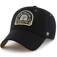 Unisex Stoney Clover Lane x '47 Black New Orleans Saints Field Goal Clean Up Adjustable Hat