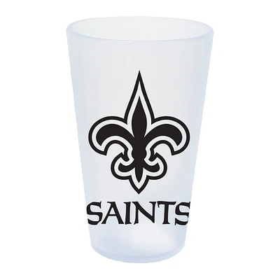 WinCraft Saints de la Nouvelle-Orléans 16oz. Verre à pinte en silicone Icicle