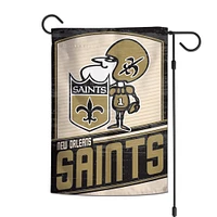 Drapeau de jardin d'équipe WinCraft New Orleans Saints 12'' x 18''