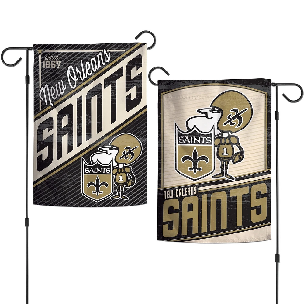 Drapeau de jardin d'équipe WinCraft New Orleans Saints 12'' x 18''