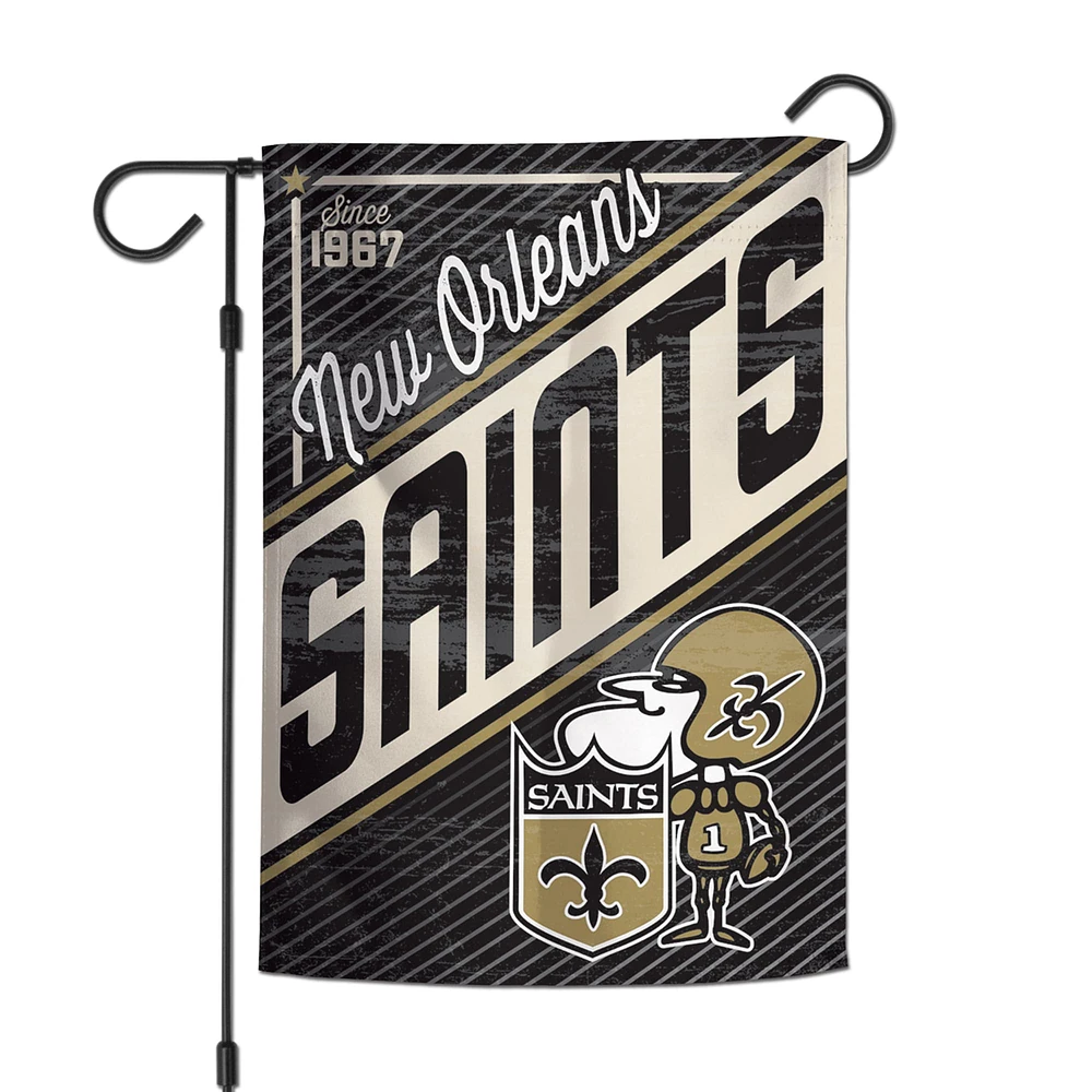 Drapeau de jardin d'équipe WinCraft New Orleans Saints 12'' x 18''