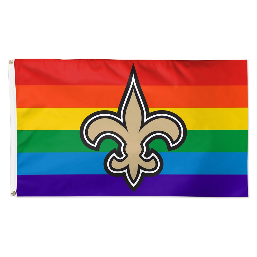 New Orleans Saints WinCraft 3' x 5' One-Sided Deluxe Personalized Flag