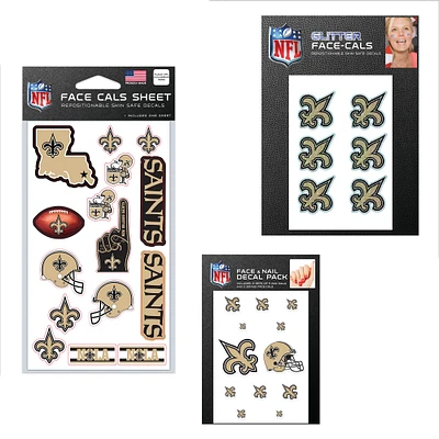 WinCraft New Orleans Saints 4" x 7" Waterless Tattoos Set