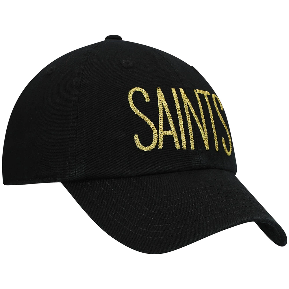 Casquette réglable '47 New Orleans Saints Shimmer Text Clean Up pour femme