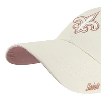 Women's '47  Natural New Orleans Saints Ballpark Cheer Clean Up Adjustable Hat