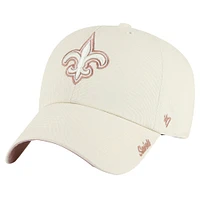 Casquette ajustable '47 Natural New Orleans Saints Ballpark Cheer Clean Up pour femme