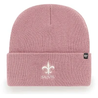 Bonnet en tricot rose à revers New Orleans Saints Haymaker '47 pour femme