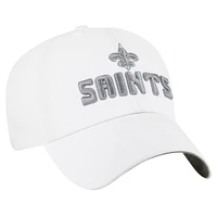 Casquette ajustable Luminace Clean Up '47 blanche pour femme des New Orleans Saints