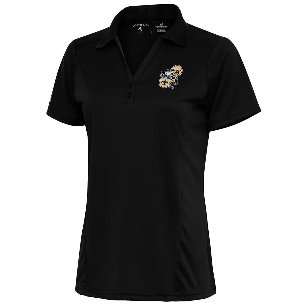 Lids New Orleans Saints Antigua Women's Sleeveless Tribute Polo - Black