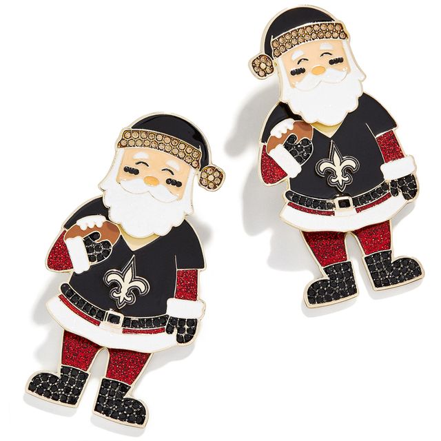 Boucles d'oreilles BaubleBar New Orleans Saints Santa Claus femme