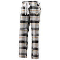 Women's Concepts Sport Black/Gold New Orleans Saints Accolade Flannel Pants