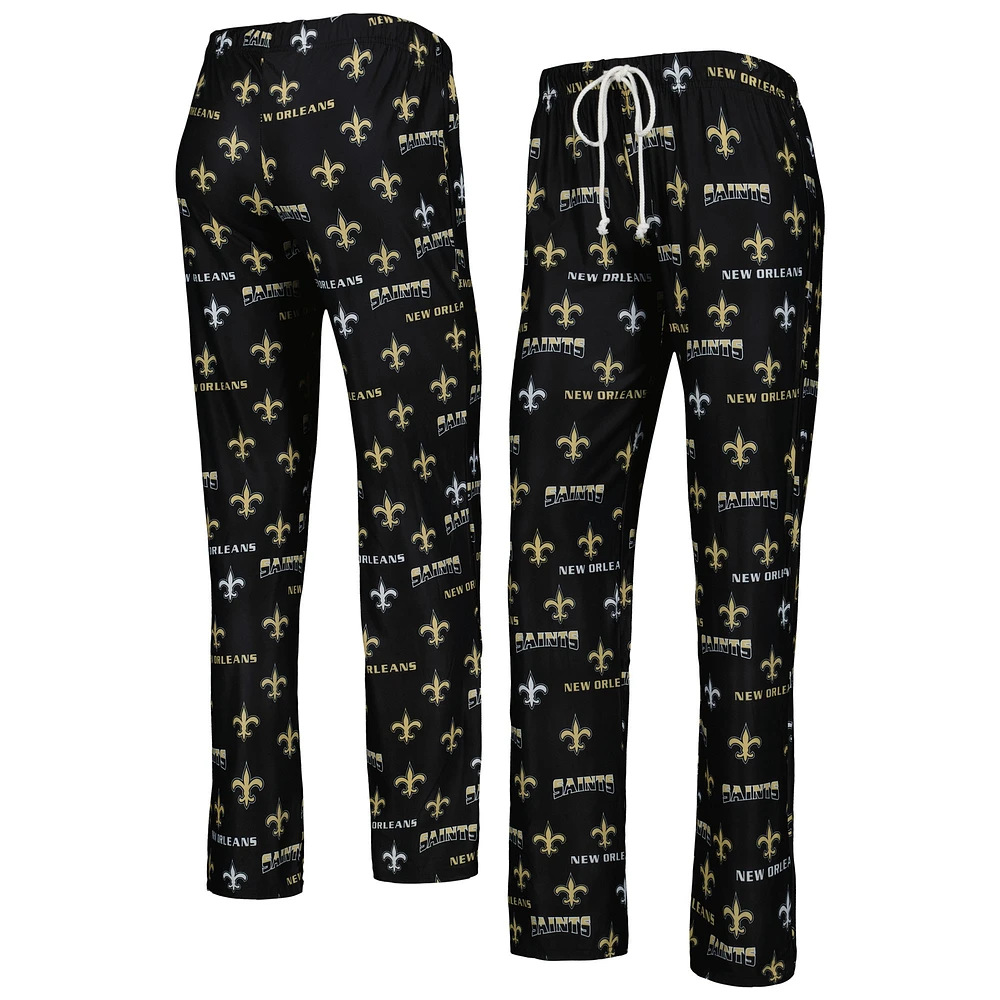 Concepts Sport Pantalon en tricot New Orleans Saints Breakthrough noir pour femme