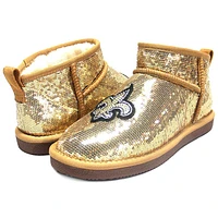 Bottines à paillettes Cuce Gold New Orleans Saints pour femmes