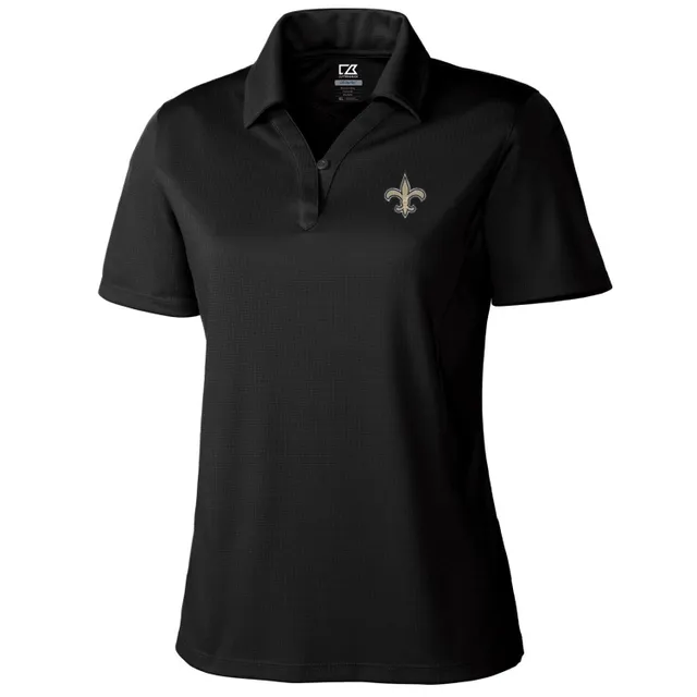 Men's Baltimore Ravens Cutter & Buck White Helmet DryTec Genre Textured  Solid Polo