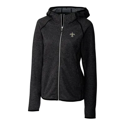 Women's Antigua Oatmeal New Orleans Saints Fortune Half-Zip Pullover Jacket Size: Small