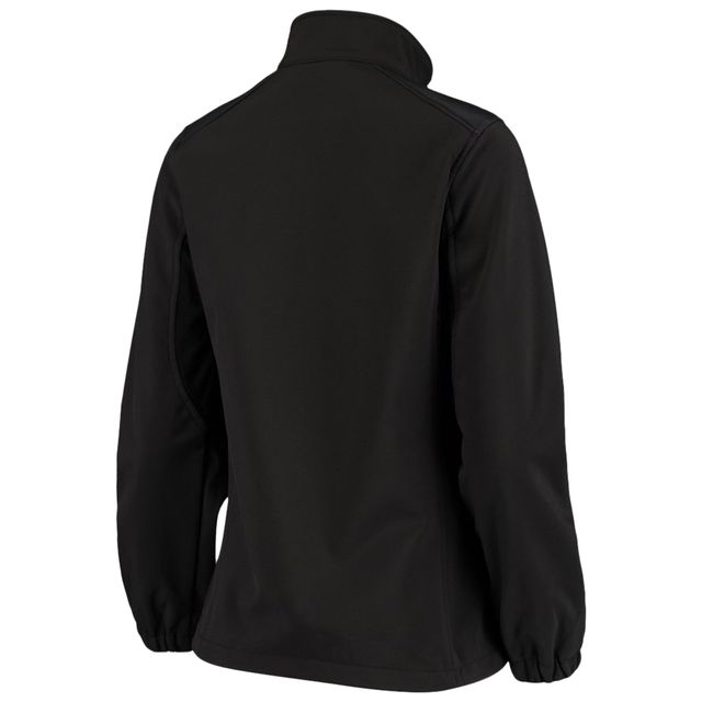 Veste en molleton Softshell New Orleans Saints pour femme Dunbrooke, noire, entièrement zippée