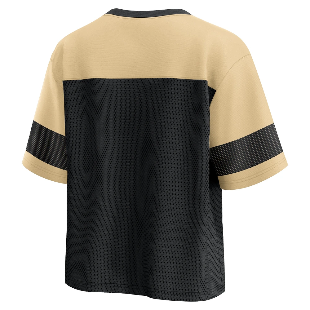 Women's Fanatics  Black/Gold New Orleans Saints Homeschool Jersey Poly V-Neck
Fashion Top