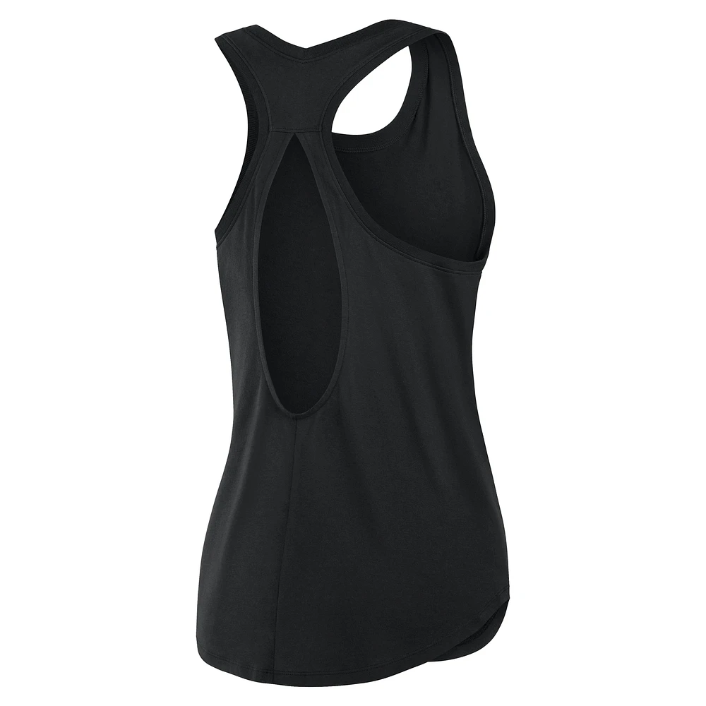 Women's Fanatics Black New Orleans Saints Iron Fan Tank Top