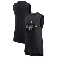 Fanatics pour femmes noirs New Orleans Saints True Contender - Débardeur