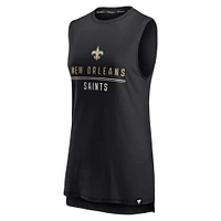 Fanatics pour femmes noirs New Orleans Saints True Contender - Débardeur