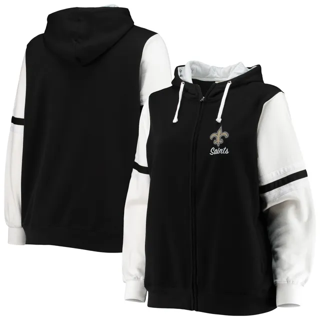 Nfl New Orleans Saints Boys' Black/gray Long Sleeve Hooded Sweatshirt :  Target