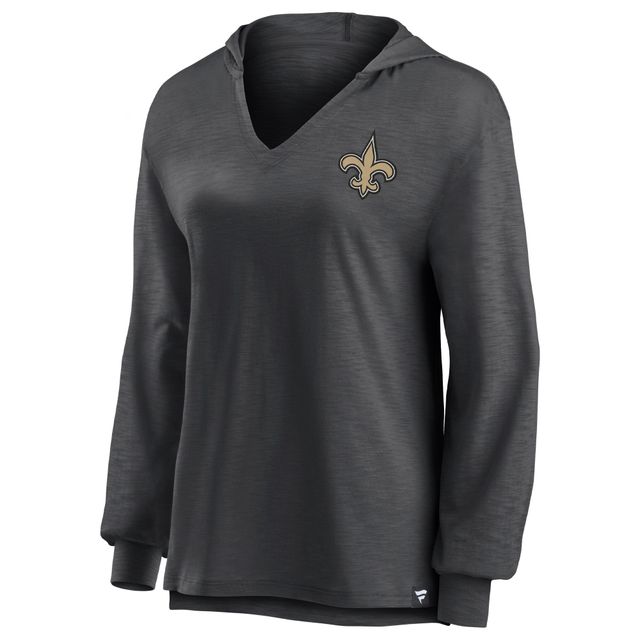 Women's Fanatics Branded Michael Thomas Black New Orleans Saints Player  Icon Name & Number Pullover Hoodie