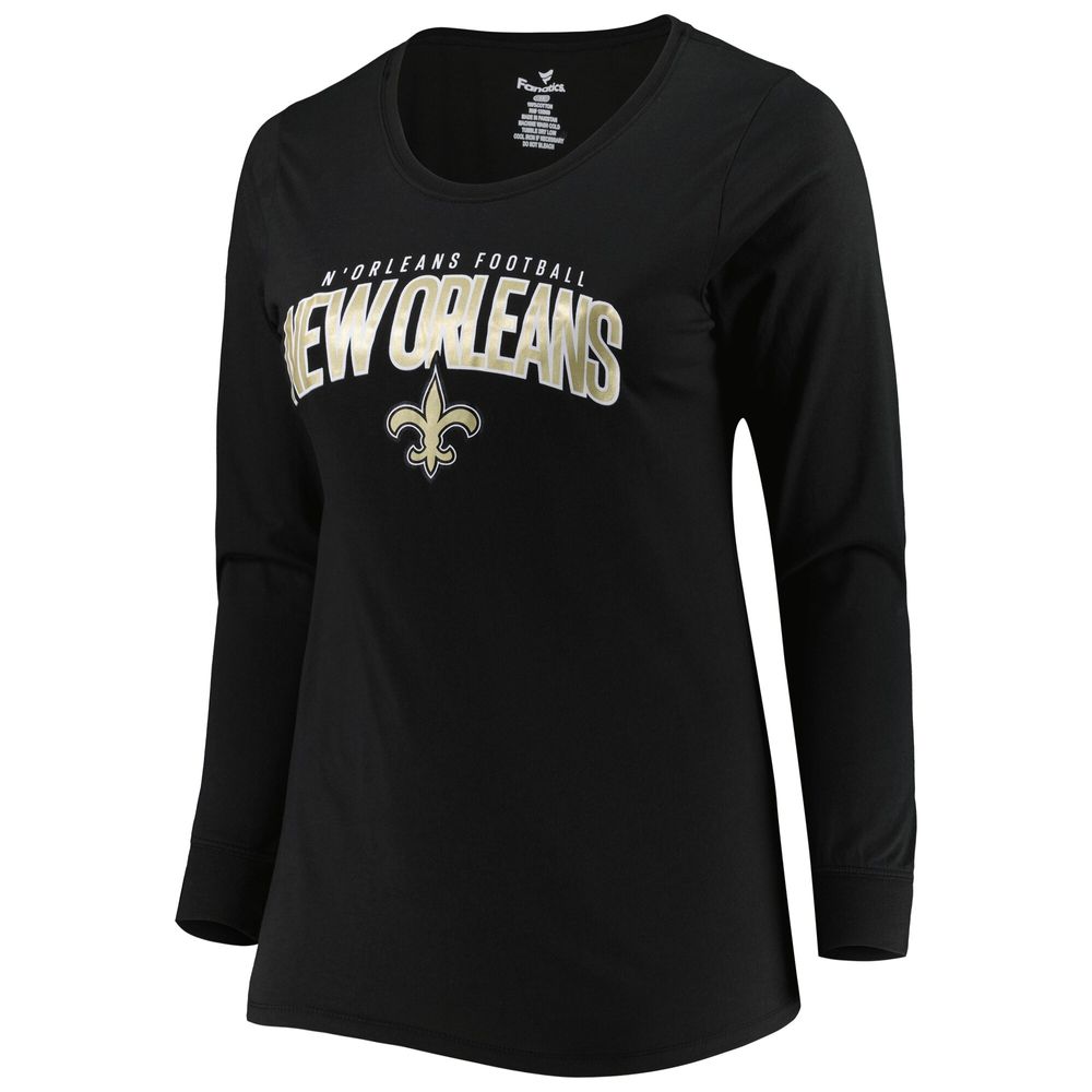 Women's Fanatics Branded Black New Orleans Saints Spirit Jersey