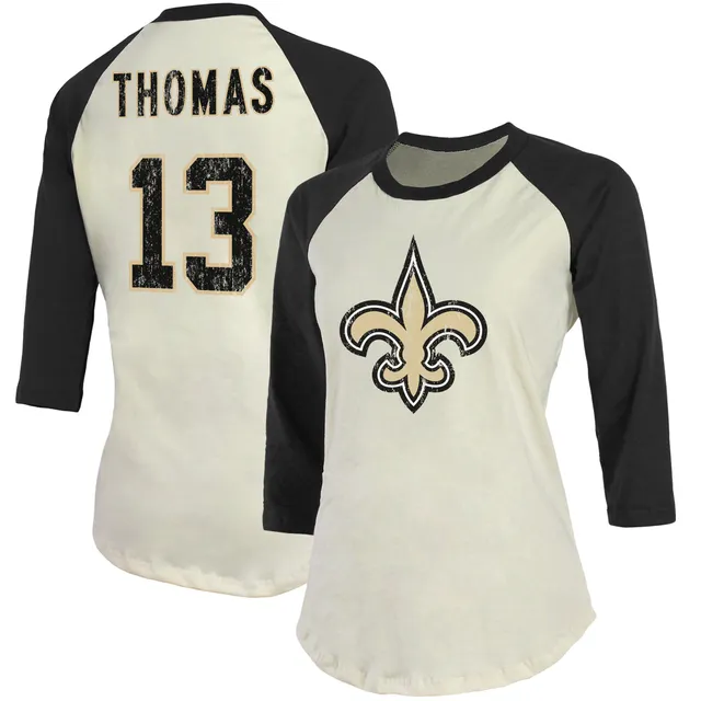 Women's Fanatics Branded Michael Thomas White New Orleans Saints Fashion Player Name & Number V-Neck T-Shirt Size: Small