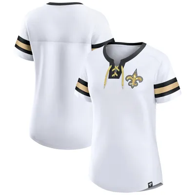 Women's New Orleans Saints Black Lace Up Jersey Dress