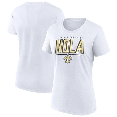 Women's Fanatics White New Orleans Saints Cheerleader T-Shirt