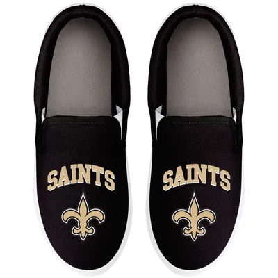 New Orleans Saints FOCO Women's Big Logo Slip-On Sneakers