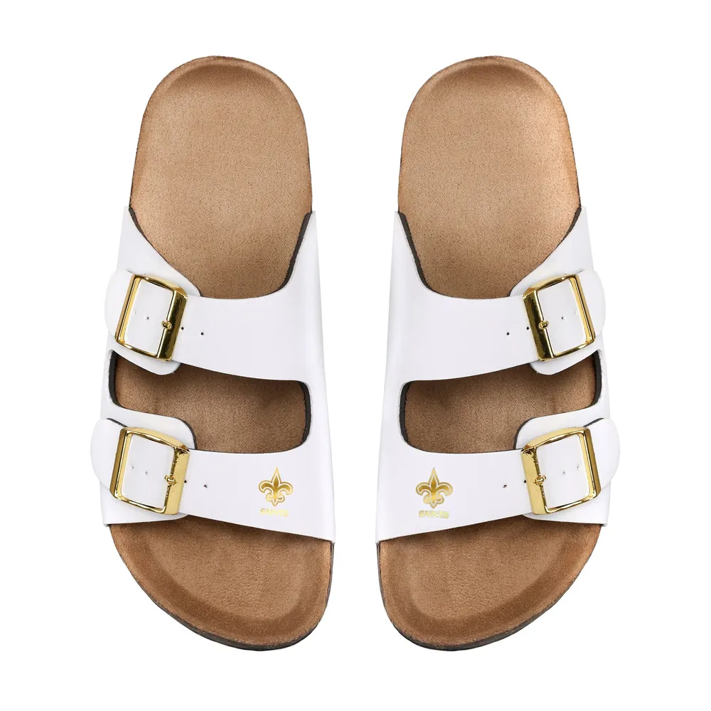 FOCO New Orleans Saints Big Logo Flip Flop Slides