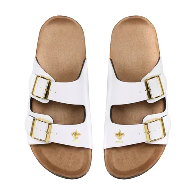 New Orleans Saints FOCO Women's Double-Buckle Sandals