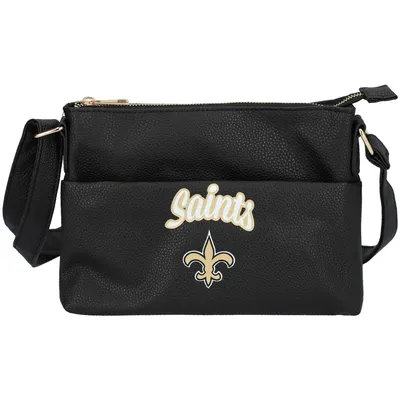 New Orleans Saints FOCO Women's Logo Script Crossbody Handbag