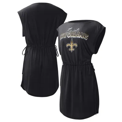 New Orleans Saints G-III 4Her by Carl Banks Women's G.O.A.T. Swimsuit Cover-Up - Black