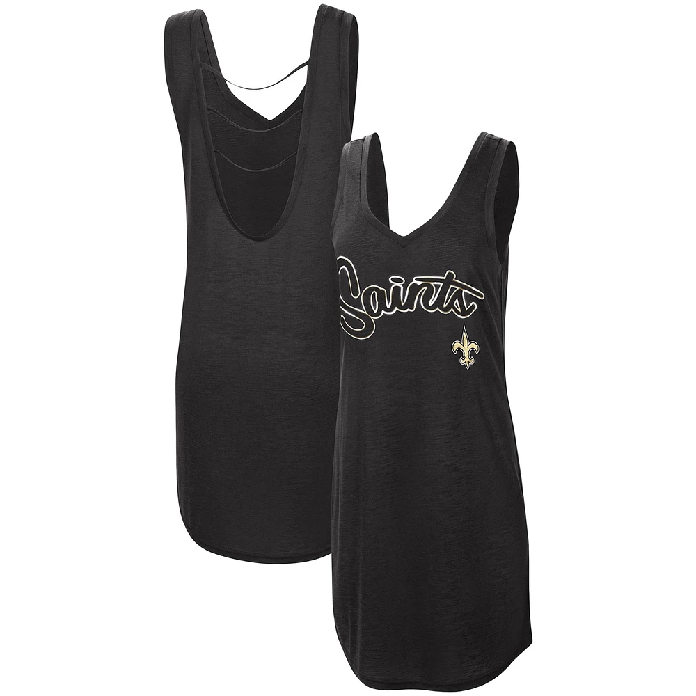 Maillot de bain hors saison G-III 4Her by Carl Banks pour femmes, noir, New Orleans Saints