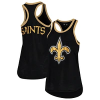 Débardeur noir New Orleans Saints Tater G-III 4Her by Carl Banks pour femmes
