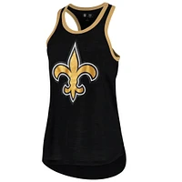 Débardeur noir New Orleans Saints Tater G-III 4Her by Carl Banks pour femmes