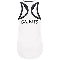 Débardeur G-III 4Her by Carl Banks pour femmes, blanc, New Orleans Saints Tater